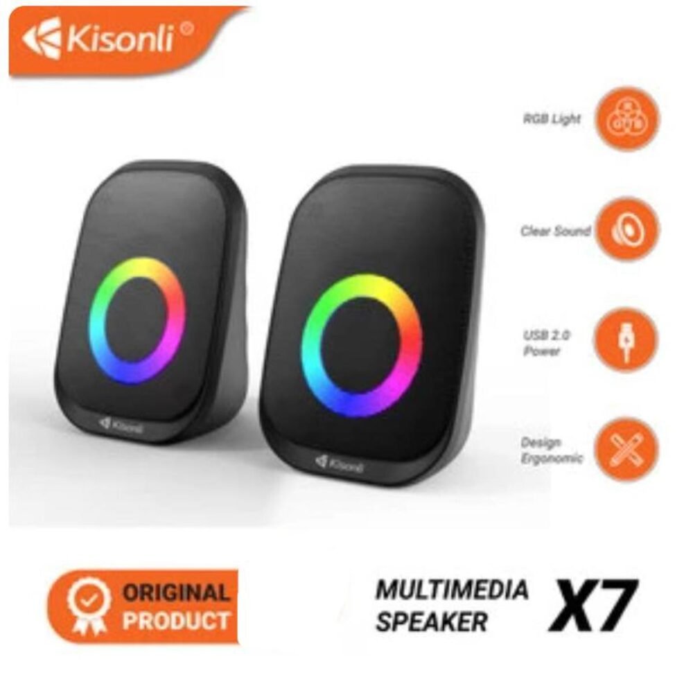⁦Kisonli Mini Speaker X7 3.5W Multimedia Speaker⁩ - الصورة ⁦2⁩