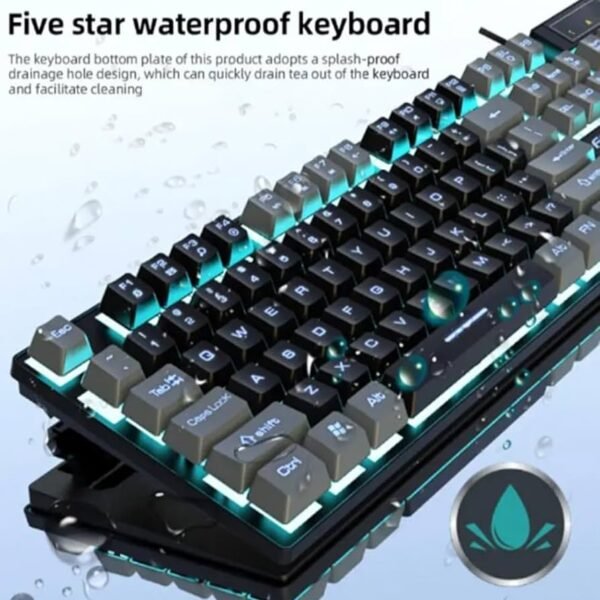 كيبورد جيمنج سلكي FV-Q8 من فوريف