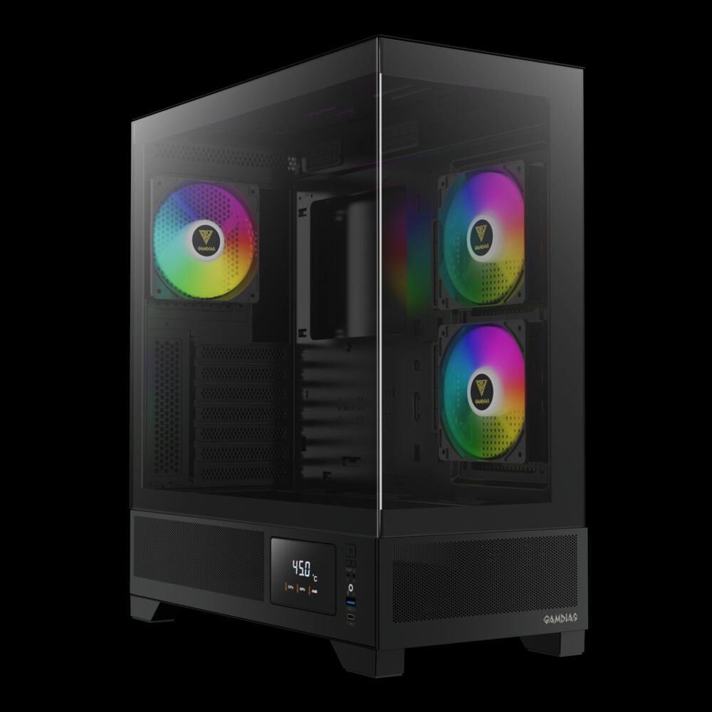 ⁦GAMDIAS ATLAS M1 Mid Tower Gaming Case⁩ - الصورة ⁦2⁩