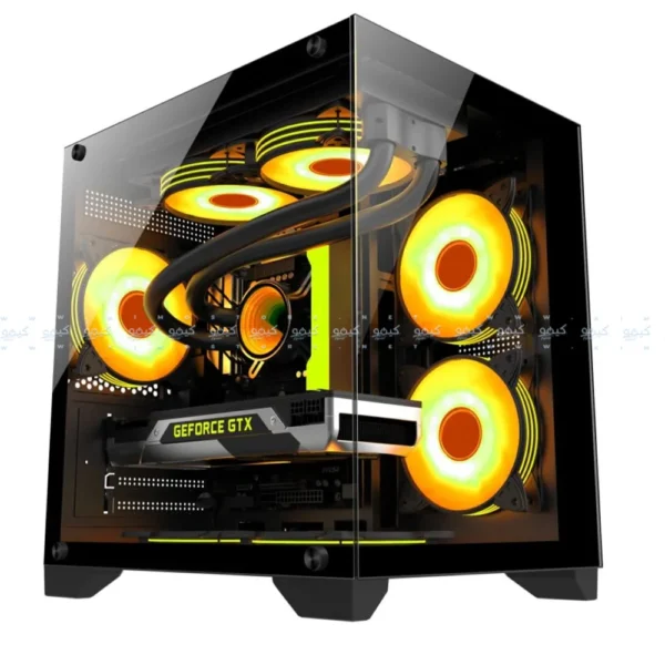 (Phantom AURORA PRO RGB Gaming Mid Tower Case (5 FAN