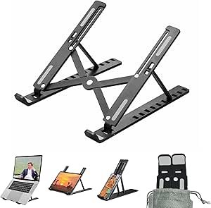 LAPTOP STAND CREATIVE FOLDING STORAGE BRACKET حامل لابتوب - الصورة 3