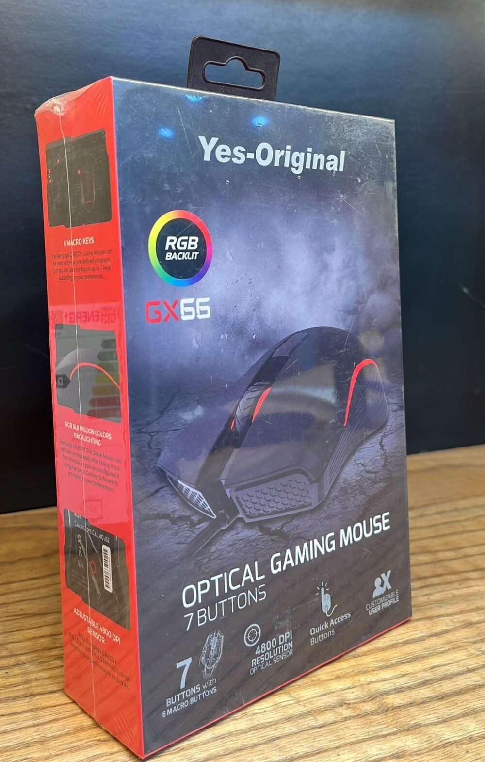 ⁦GAMING MOUSE YES-ORIGINAL GX66⁩ - الصورة ⁦3⁩