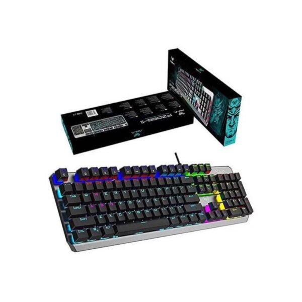 AULA F2066-II Wind Mechanical Gaming Keyboard - Blue Switches - Arabic & English Keys