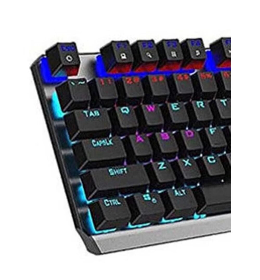 ⁦AULA F2066-II Wind Mechanical Gaming Keyboard - Blue Switches - Arabic & English Keys⁩ - الصورة ⁦2⁩