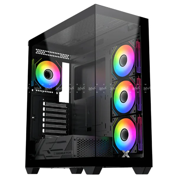 Xigmatek Blast 4-FAN RGB Mid Tower Gaming Case+P750W