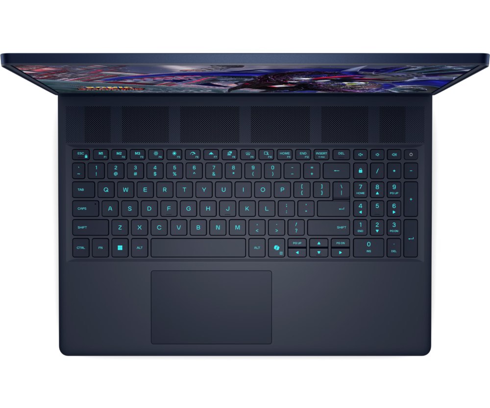 ⁦Dell Alienware 16X Aurora AC16251 Gaming Laptop (Intel Core Ultra 7 255HX - 32GB Ram - M.2 NVMe 1TB - Nvidia RTX 5060 8GB - 16.0 Inch WQXGA 240Hz - Win11) - Interstellar Indigo - 3 Years Warranty⁩ - الصورة ⁦2⁩