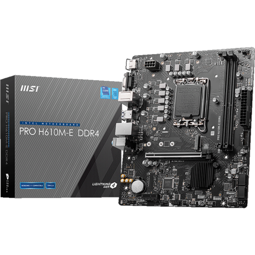 MSI Pro H610M-E DDR4 Motherboard LGA 1700