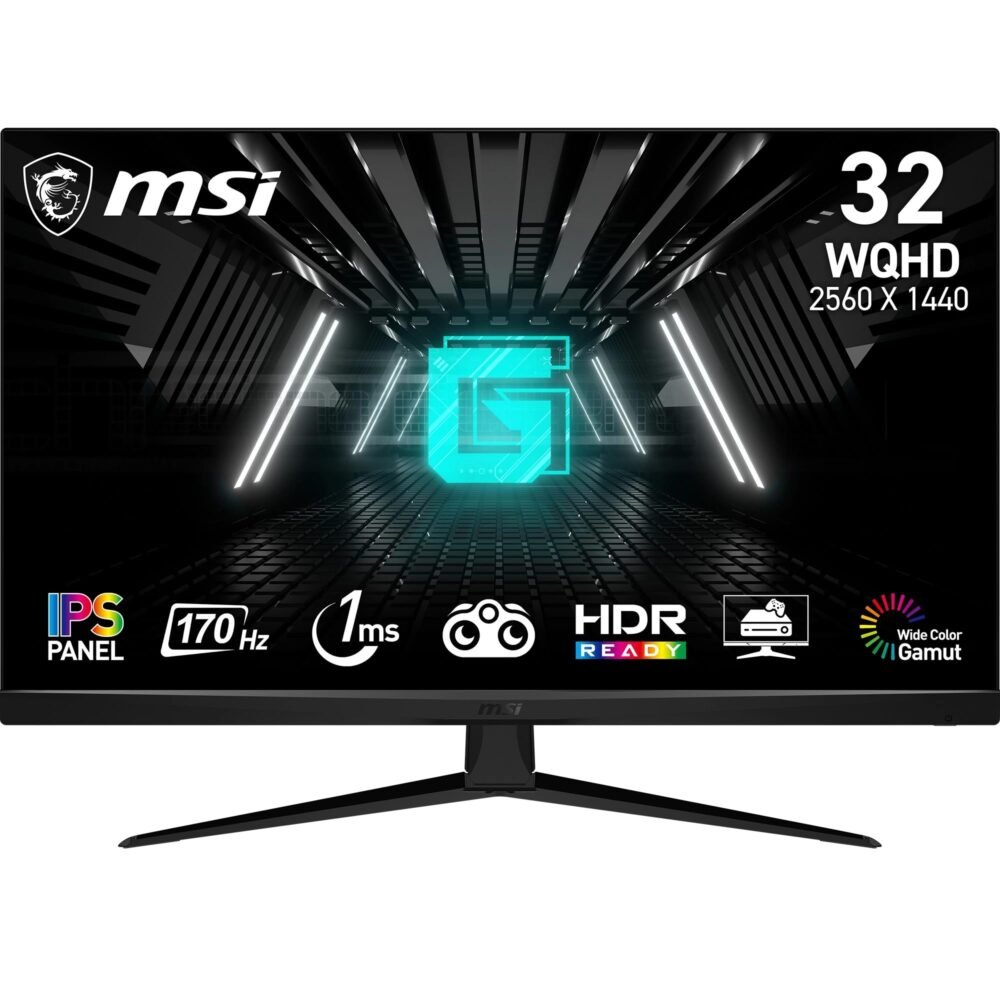 MSI G321Q 32 Inch IPS WQHD Frameless Gaming Monitor 170Hz