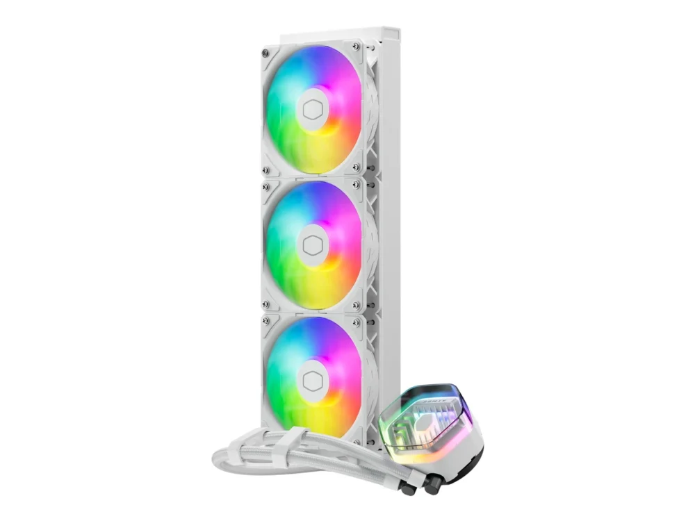 Cooler Master MasterLiquid 360 Atmos White ARGB CPU Liquid Cooler - الصورة 2