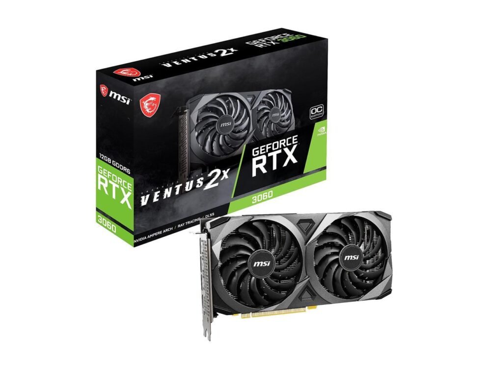 ⁦MSI GeForce RTX 3060 VENTUS 2X OC 12GB GDDR6 Graphics Card⁩ - الصورة ⁦5⁩
