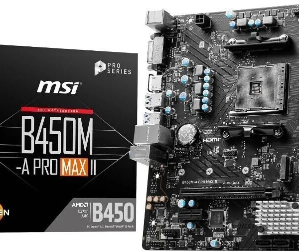 MSI B450M-A PRO MAX II DDR4 Motherboard AM4