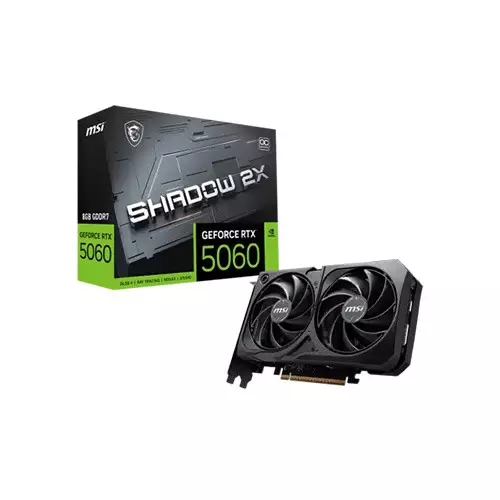 MSI GeForce RTX 5060 Ti SHADOW 2X OC PLUS 8GB GDDR7 Graphics Card
