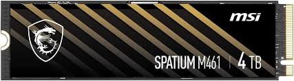 MSI SPATIUM M461 4TB NVMe PCIe M.2 SSD
