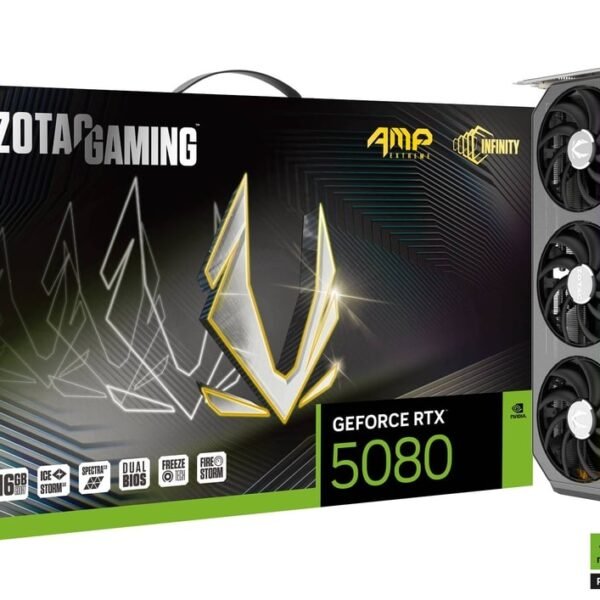 Zotac Gaming GeForce RTX 5080 AMP Extreme Infinity 16GB GDDR7 Graphics Card