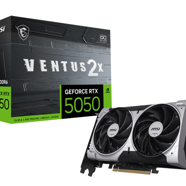 MSI GeForce RTX 5050 VENTUS 2X OC 8GB GDDR6 Graphics Card