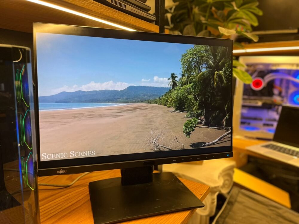 SCREEN FUJITSU 24 "بسماعات داخليه" 60hz