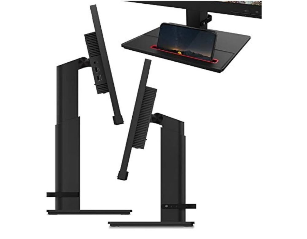 ⁦Lenovo ThinkVision T22i-20 - Computer Monitor LED 21.5", 1920 x 1080 Full HD (1080p) @ 75 Hz, Black⁩ - الصورة ⁦4⁩