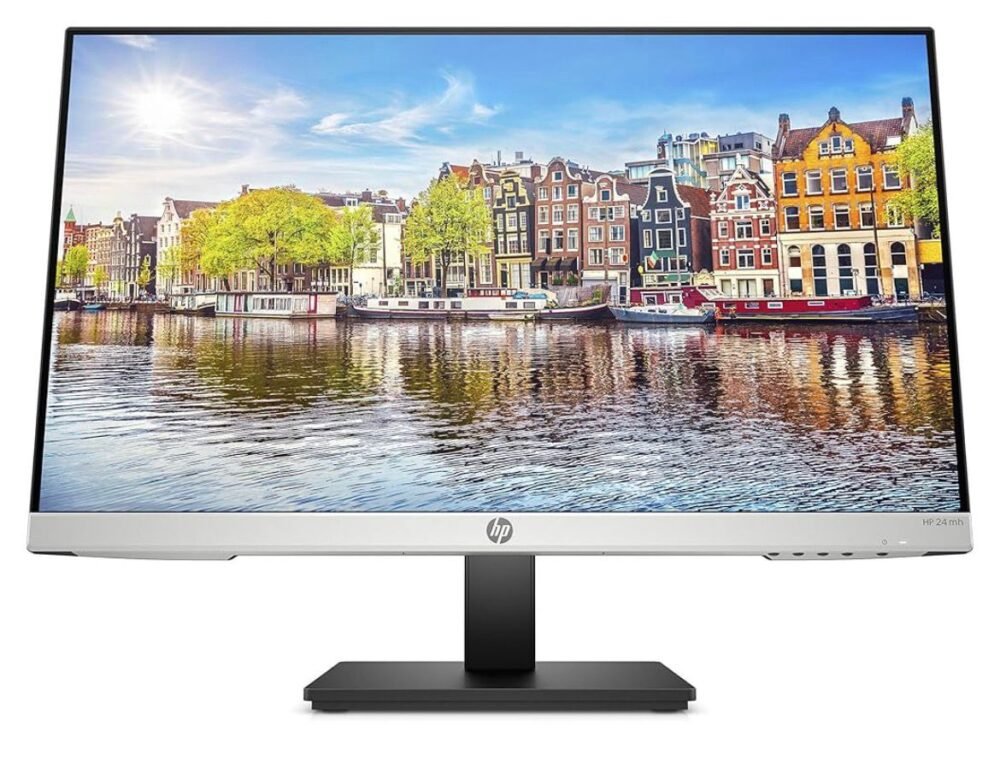 HP 24mh 23.8" Full HD Built In Speaker Full HD Computer Monitor HDMI & Display Port 75Hz BLACK